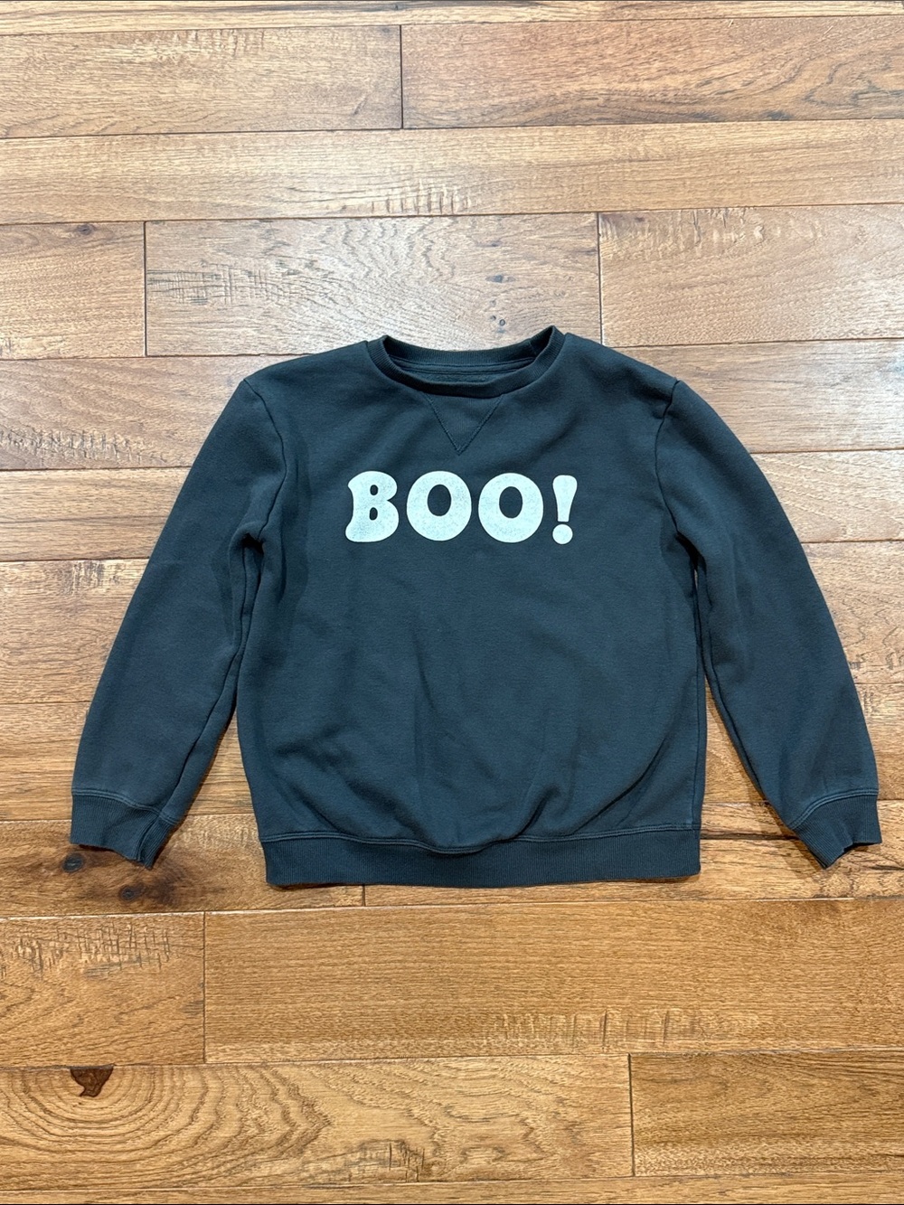 Little Co. By Lauren Conrad Kids Long-Sleeve Gray Boo! Halloween Shirt - Size 8